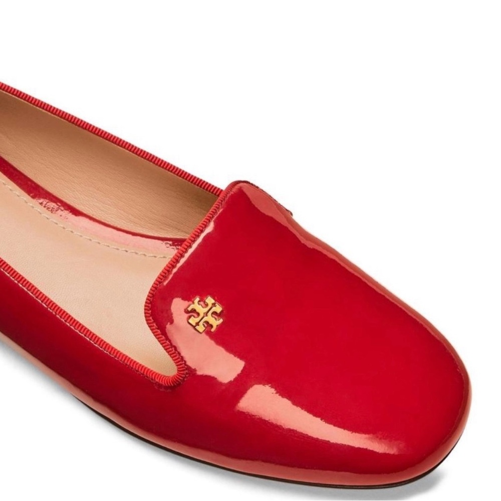 Tory Burch Samantha Glossy Red Loafers